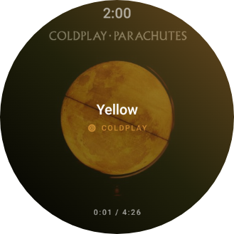 Studio face, Yellow by Coldplay