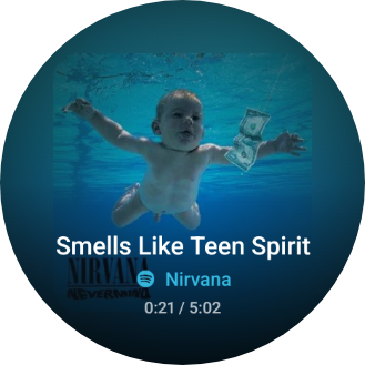 Poster face, Smells Like Teen Spirit by Nirvana