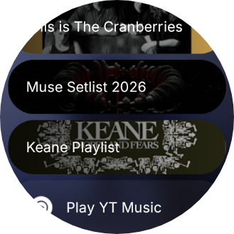 saved playlist shortcuts