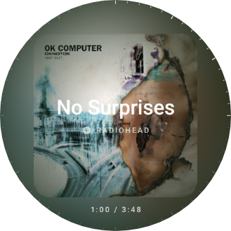 No Surprises by Radiohead, OK Computer cover