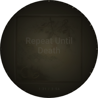 Repeat Until Death, dark floral backdrop