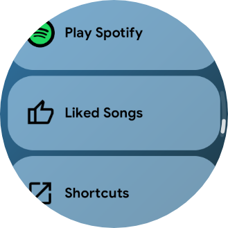 Quick panel: album-tinted labelled rows
