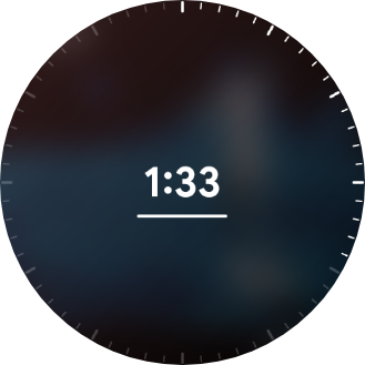 Seek overlay: clock-dial ticks