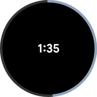 Seek overlay: thin AMOLED ring
