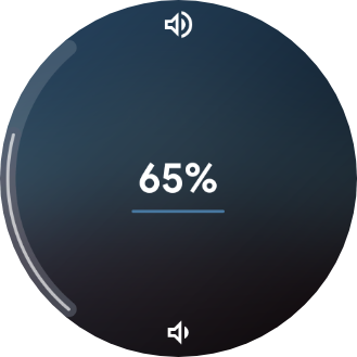 Volume overlay: glass ring